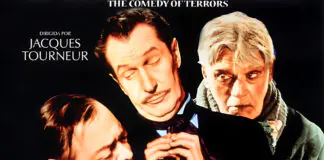 Cartel de cine. La comedia de los horrores